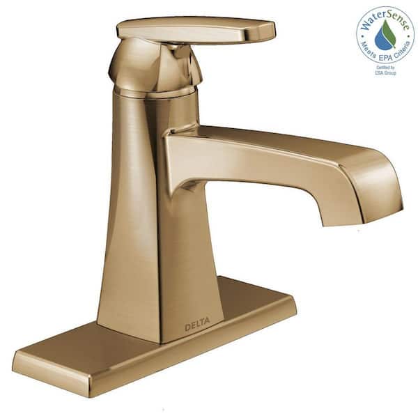 Delta Ashlyn Gold Single Handle Single Hole High Arc Bathroom