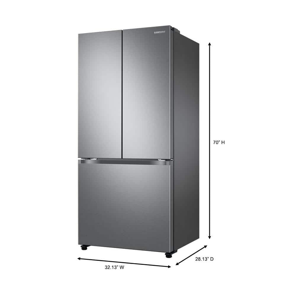 Stainless Steel Smart French Door Refrigerator with Ice Maker