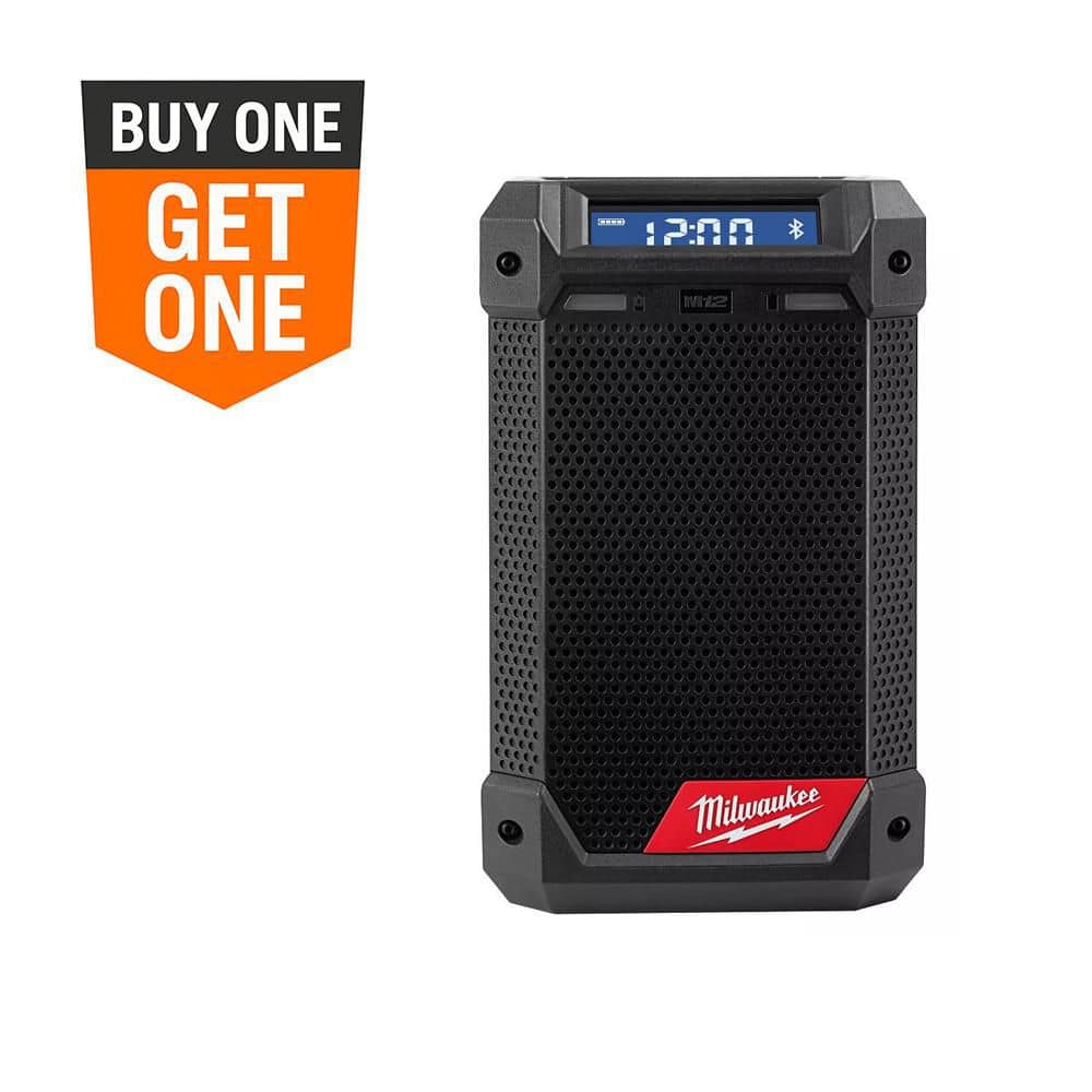 M12 12-Volt Lithium-Ion Cordless Bluetooth/AM/FM Jobsite Radio with Charger