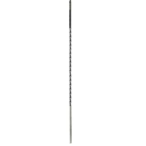 arteferro 44 in. x 9/16 in. 24 in. Single Twist Warm Nickel Powder Coated Wrought Iron Metal Stair Baluster