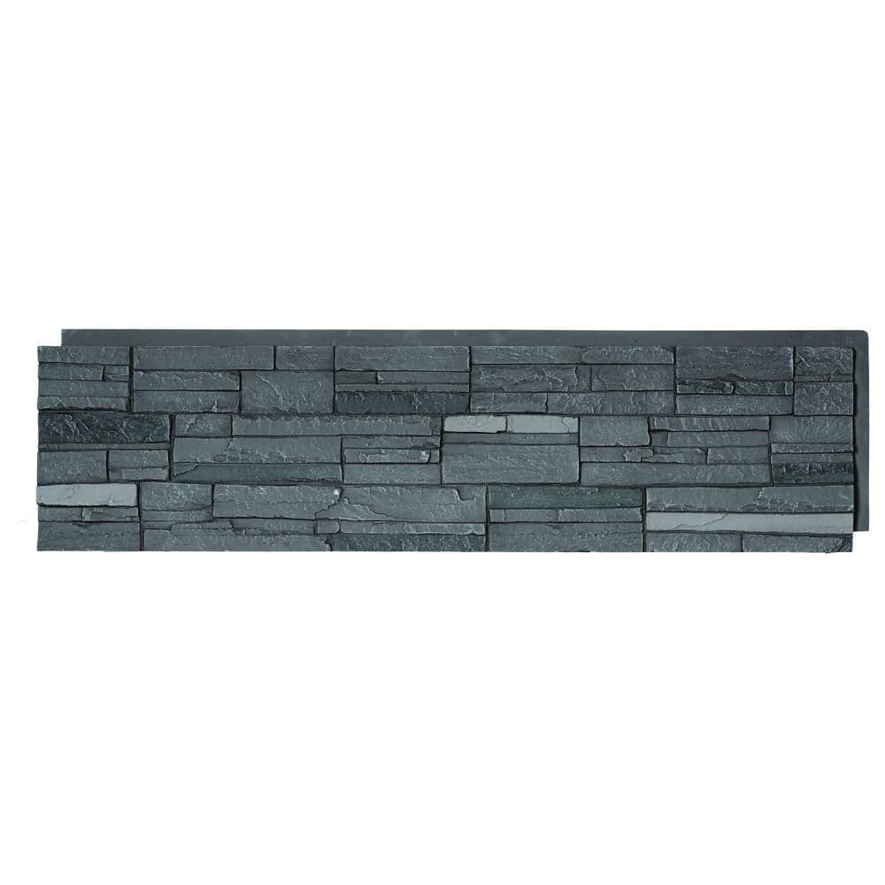 DuraKwik Stone Polyurethane Faux Stacked Stone Panels -Volcano Ash