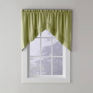 Holden 30 in. L Polyester Swag Valance in Sage (2-Pack)
