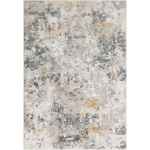 Marquis Charcoal 7 ft. 10 in. x 10 ft. 3 in. Distressed Area Rug