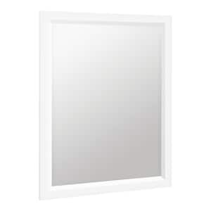 Kate and Laurel Alysia Rectangle White Mirror 212946 - The Home Depot