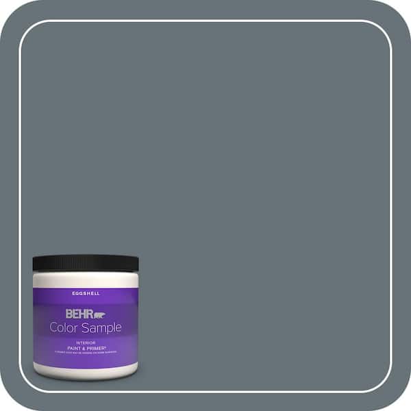 BEHR PREMIUM PLUS 8 oz. #ECC-22-3 Rain Shadow Eggshell Enamel Interior Paint & Primer Color Sample