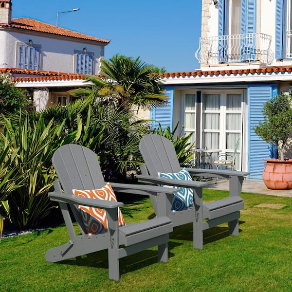 Gray resin adirondack chairs hot sale