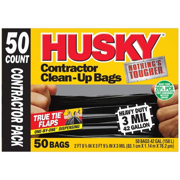 Huntcoco様　返品対応分 Husky 42 Gal. Heavy-Duty Clean-Up Bags (200-Count