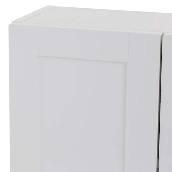 Bnuina 24.75 in. W x 7.5 in. D x 30.25 in. H Bathroom Storage Wall Cabinet  in White with Mirror and 3 Storage Basket XZY-9067 - The Home Depot
