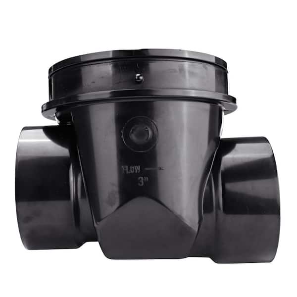 NDS ABS Air Admittance Valve Backwater Valve, 3 in. Black 375