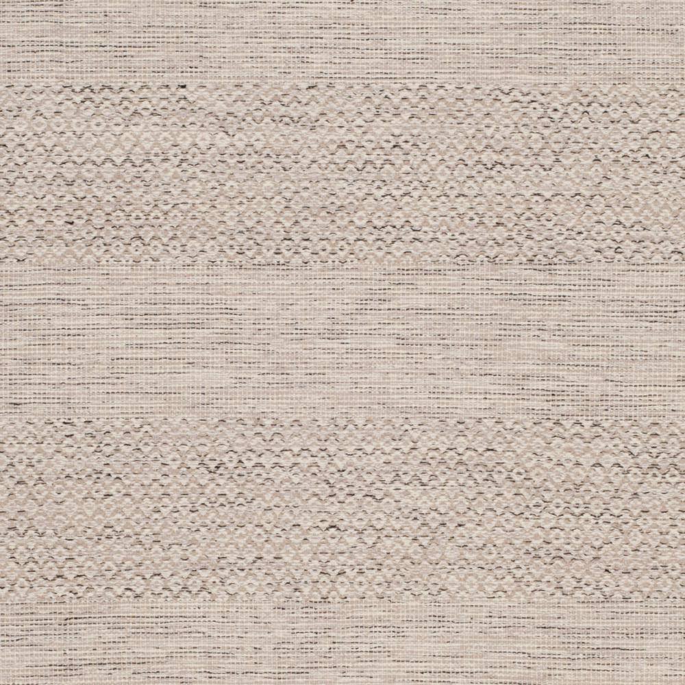 Ivory and Steel Grey Handwoven Cotton Area Rug