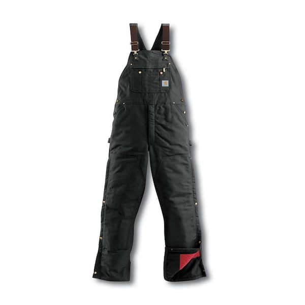 カーハート Carhattt オーバーオール黒36×32サイズ Carhartt Men's 36 in. x 32 in. Black Cotton Midweight Bib