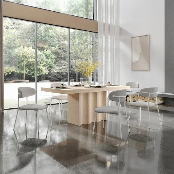 タ*イ様 ACME FURNITURE / ダイニングテーブル Acme Furniture Poe Travertine Stone 71 in. Pedestal Base Dining