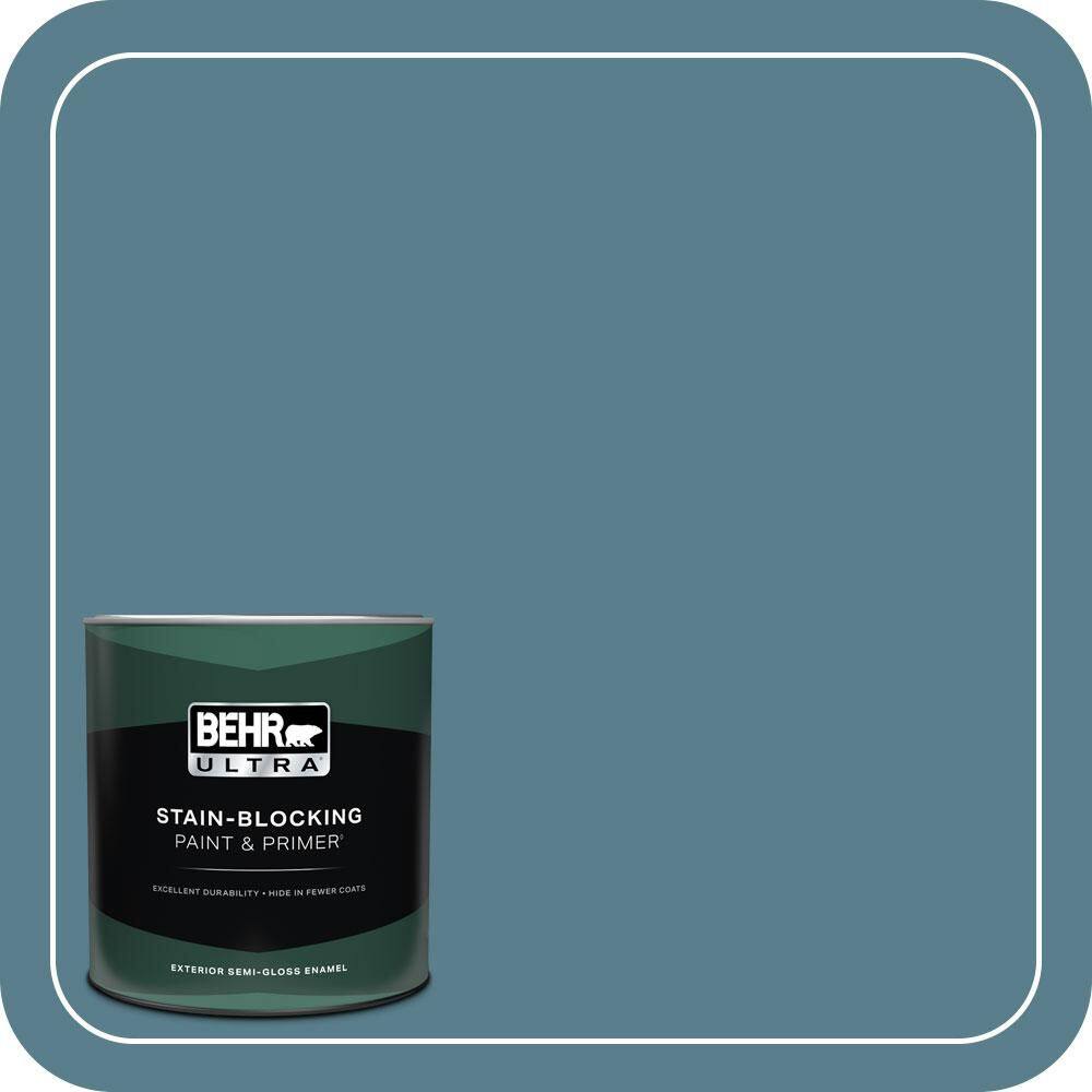 1 qt. #HDC-FL14-11 Cotton Denim Semi-Gloss Enamel Exterior Paint & Primer price history on PriceWatchPro
