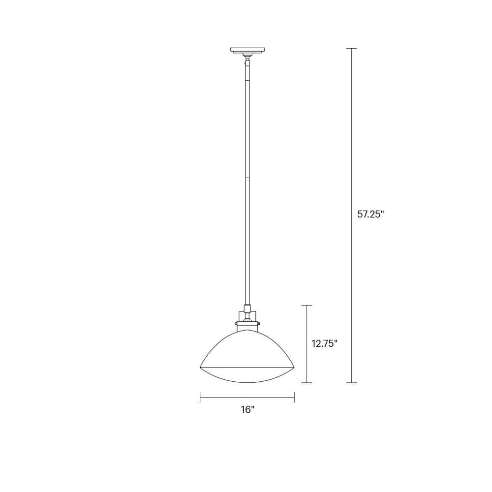 Belton Transitional Brushed Nickel Pendant with Seeded Glass Shade