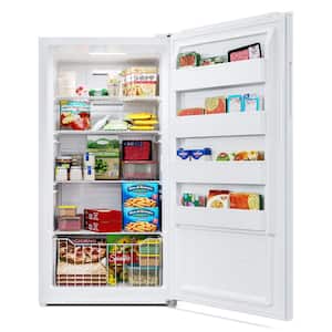17 cu. ft. Convertible Upright Freezer with Auto Defrost in White