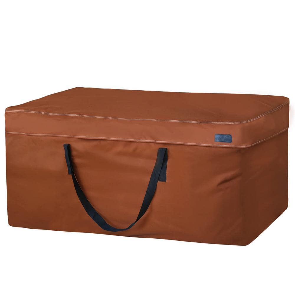 50 in. x 15 in. x 25 in. Outdoor Water-Resistant Cushion Bag Cover in Brown price history on PriceWatchPro