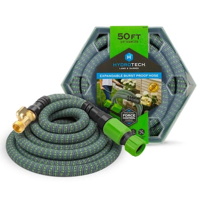 5/8 in. x 50 ft. Expandable Garden Hose, Flexible, Durable, Burst Proof, Lightweight, No-Kink Water Hose