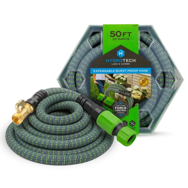 Hydrotech 5/8 in. Dia. x 50 ft. Expandable Garden Water Hose