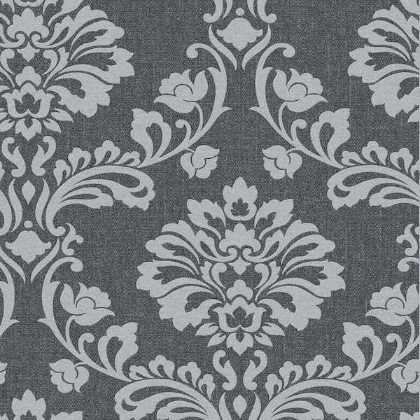 Graham & Brown Aurora Gray Vinyl Peelable Wallpaper (Covers 56 sq. ft.)