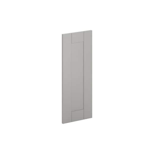 Hampton Bay 11 in. x 29.5 in. x 0.75 in. Princeton Wall Deco End Panel in Warm Grey