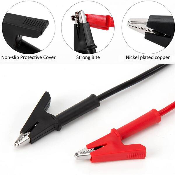 Clip a coccodrillo a USB F/M Rilevatore di cavi di piombo per multimetro tensione tester rivelatore Clip a coccodrillo a USB F/M Rilevatore di cavi di piombo per multimetro tensione tester rivelatore