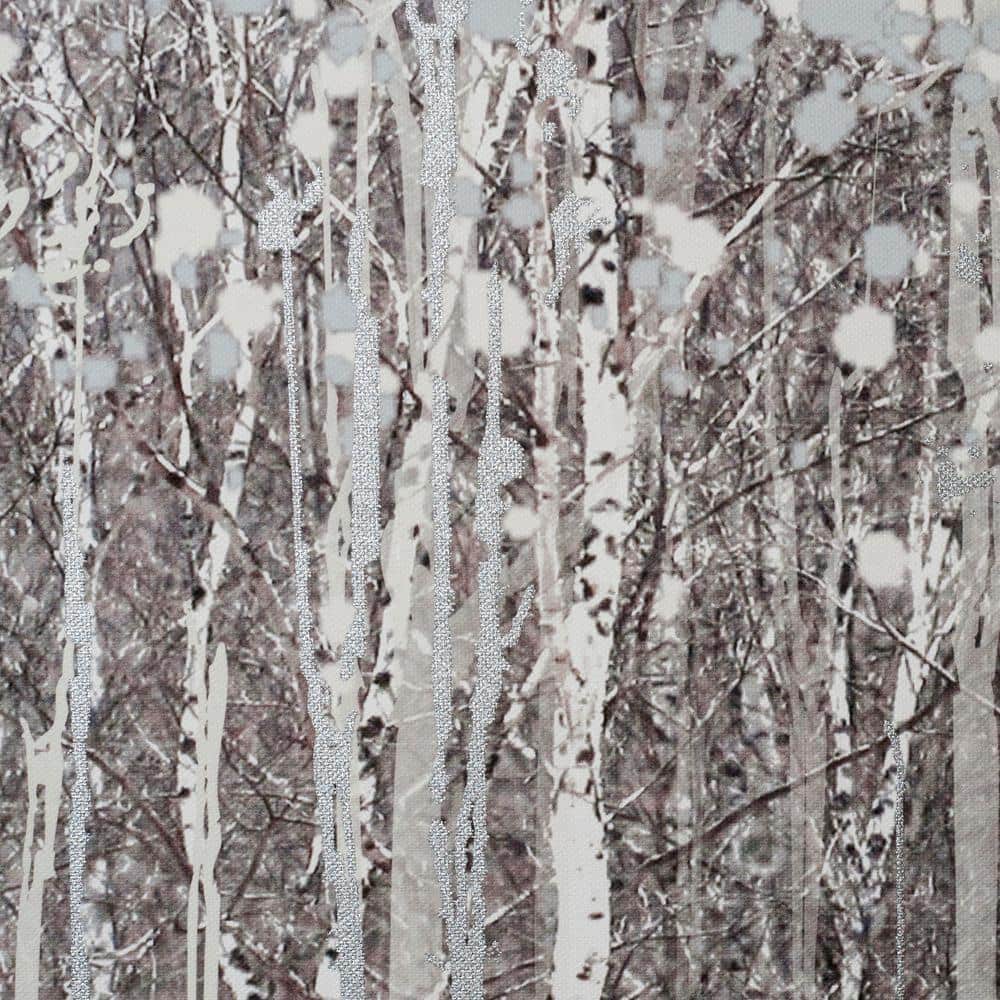 Large Watercolor Woods Landscape Canvas Print