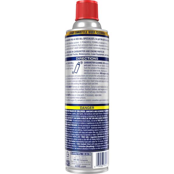 WD-40 Specialist Carb/Throttle Body and Parts Cleaner - 13.5 oz. 300134 -  The Home Depot