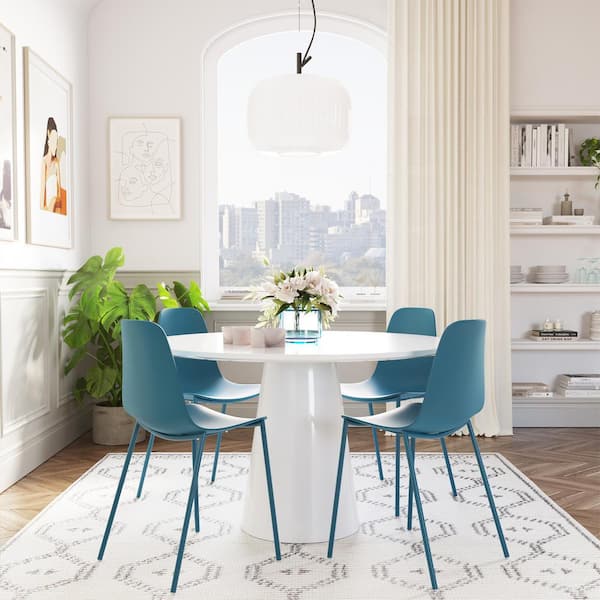 Poly and Bark Ocean Teal Isla Chair (Set of 4)