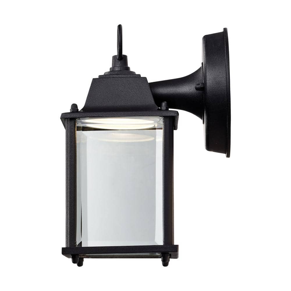 Modern Black LED Cube Lantern, 8W Dimmable Energy Star