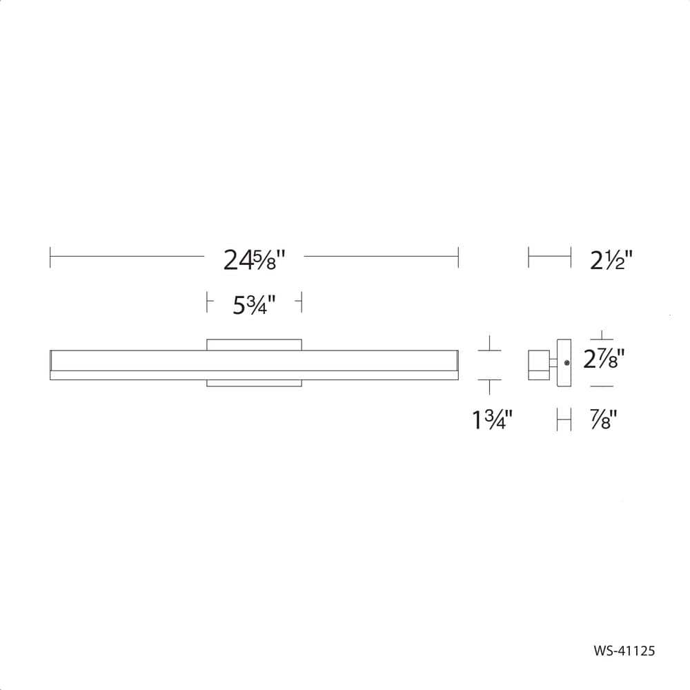 Black Dimmable LED Bath Bar with Clear Glass Shade