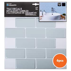 Peel and Stick Wall Tiles for Kitchen Backsplash Bathroom and Living Room