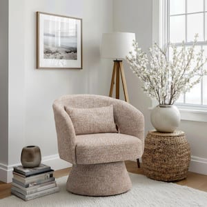 Liva Brown Swivel Arm Chair