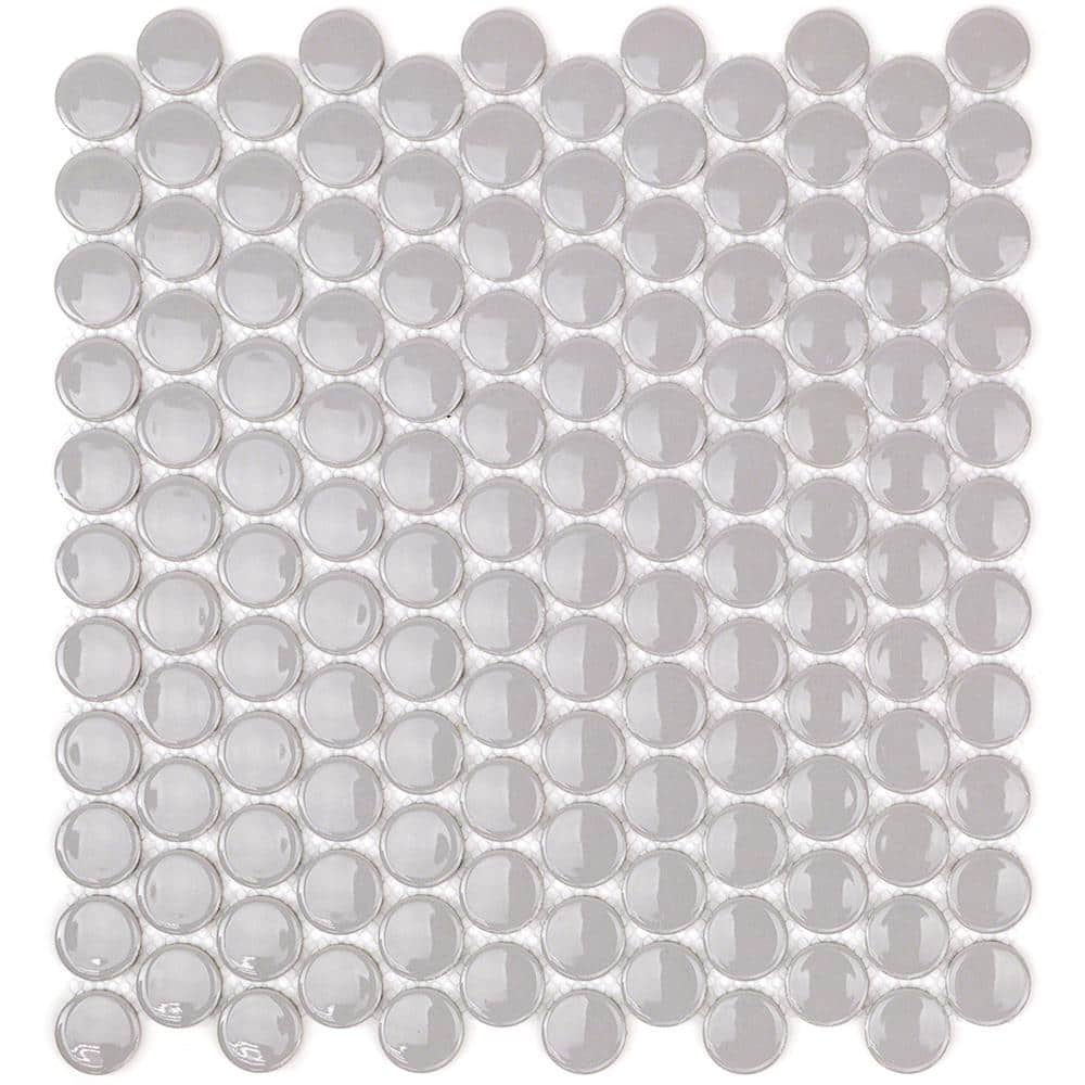 Joy Gris 4 in. x 0.24 in. Polished Ceramic Floor and Wall Mosaic Tile Sample price history on PriceWatchPro