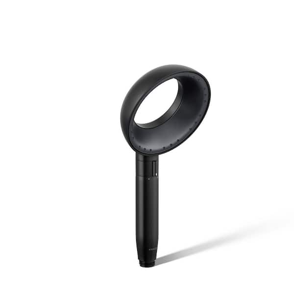 KOHLER Statement VES 1-Spray Pattern with 1.5 GPM 6 in. Wall Mount Handheld Shower Head in Matte Black
