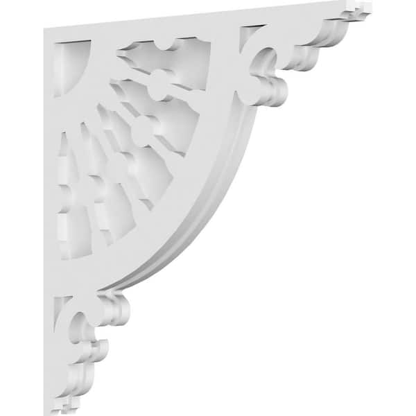 Ekena Millwork 1-7/8 in. x 20 in. x 20 in. PVC Wagon Wheel Corbel