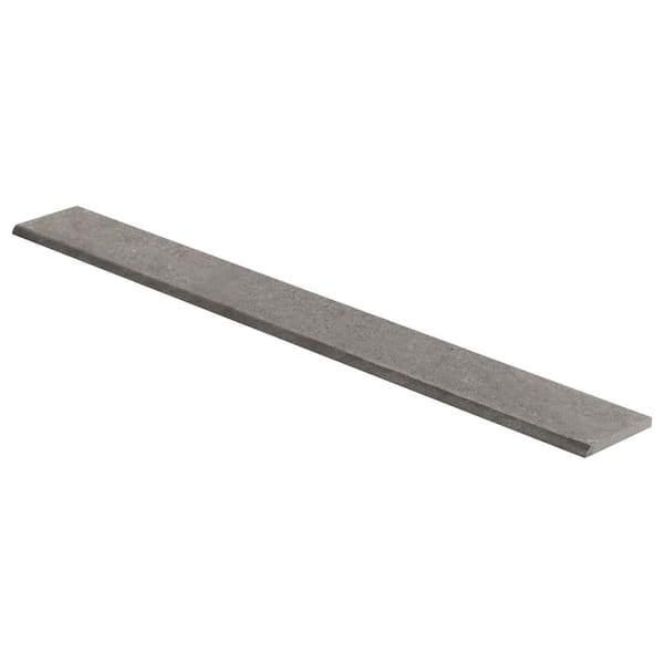 Monolith Slate Gray 3 in. x 24 in. Matte Porcelain Bullnose Trim (0.46 sq. ft./each)