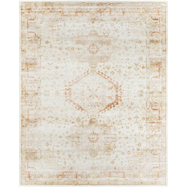 Livabliss Erin 7 ft. x 10 ft. Cream/Wheat Oriental Indoor Area Rug