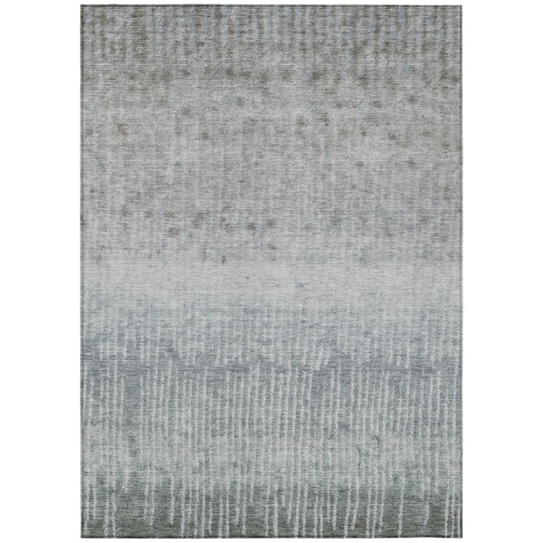Chantille Machine Washable Indoor/Outdoor Abstract ACN2811 Sage 10 ft. x 14 ft. Area Rug
