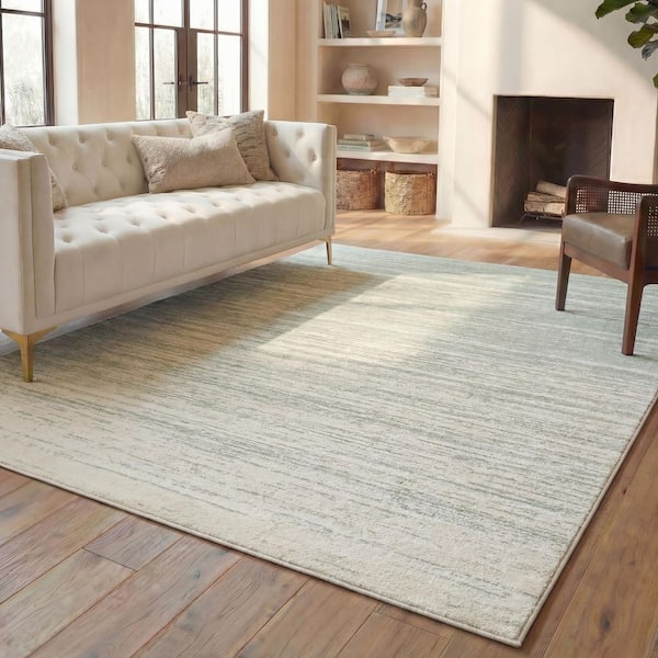 Adirondack 8 ft. x 10 ft. Sage/Ivory Abstract Area Rug