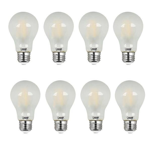 Feit Electric 40W Equivalent Soft White (2700K) A19 Filament LED Frosted Glass Light Bulb (8-Pack)