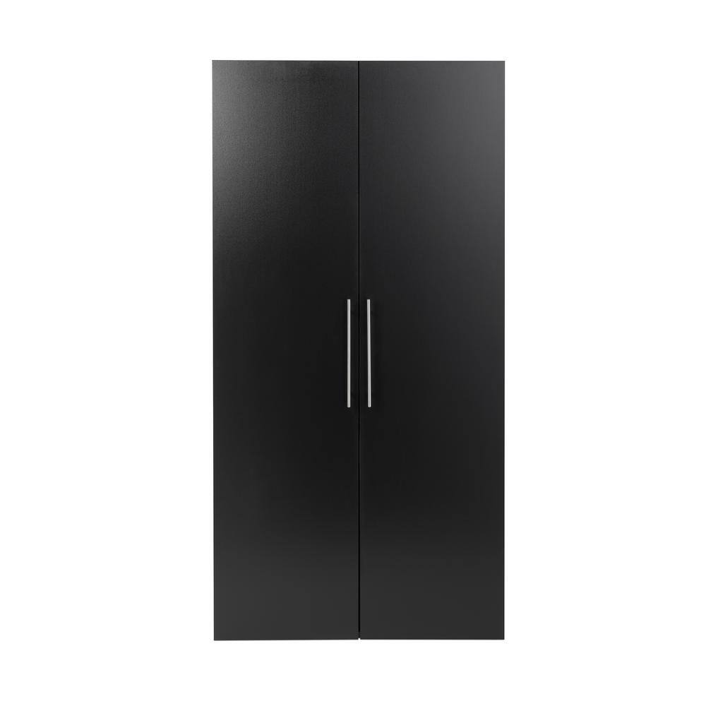 Prepac Black Large Adjustable Shelving Storage Cabinet