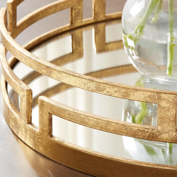 Home Decorators Collection Gold Metal, Big Gold Vanity Tray