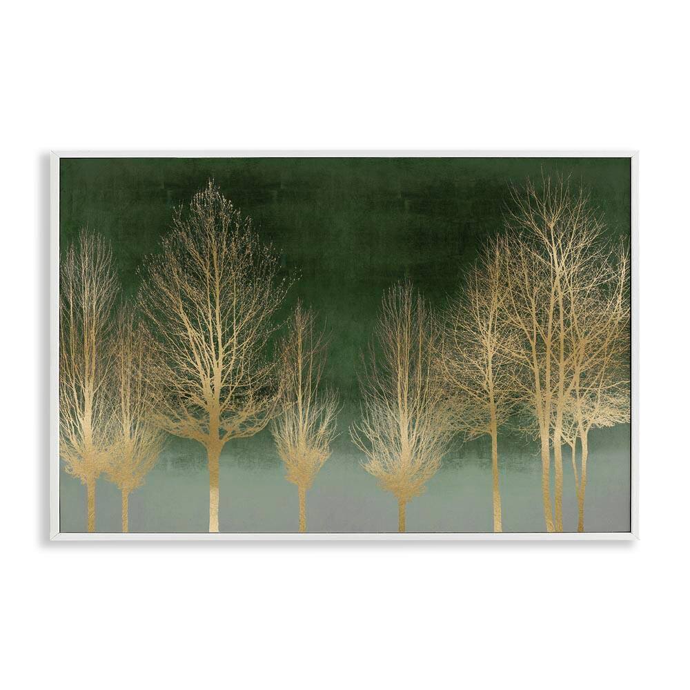Gold Gradient Forest by Kate Bennett White Framed Nature Giclee Art Print 16 in. x 24 in.