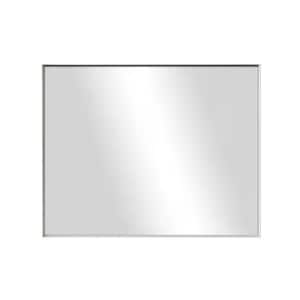 40 in. W x 30 in. H Large Rectangular Aluminum Framed Wall Bathroom Vanity Mirror in White