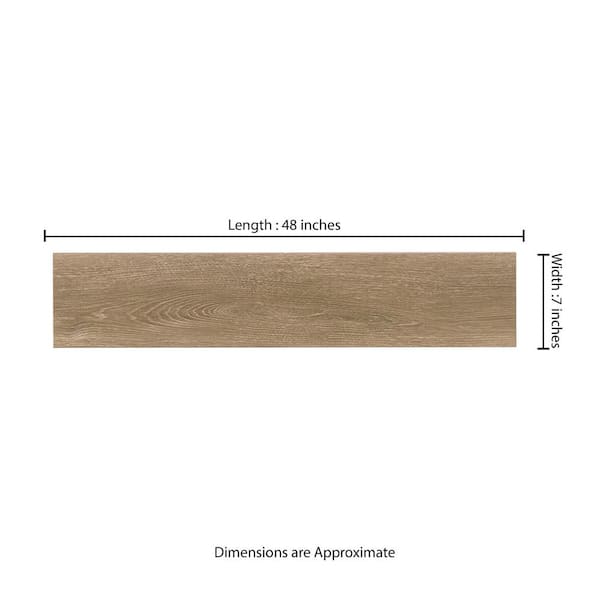 MSI Lauren Springs Oak 9.9 mm T x 7.72 in. W x 47.87 in. L Waterproof Laminate Flooring (17.92 sq. ft./Case)