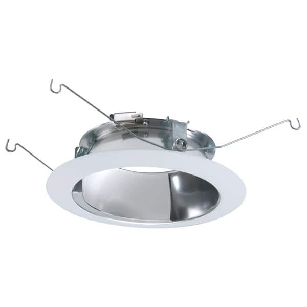 HALO 5 in. White LED Recessed Ceiling Light Wall Wash Attachable Module Trim with Reflector
