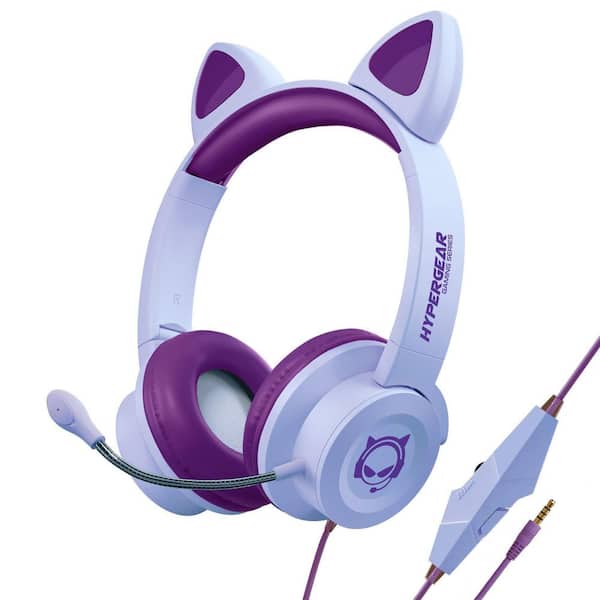 Purple Wired Over the Head Headphones for Kids