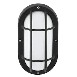 Black LED Outdoor Bulkhead Light with CCT Color Switchable from 3000K, 4000K, 5000K