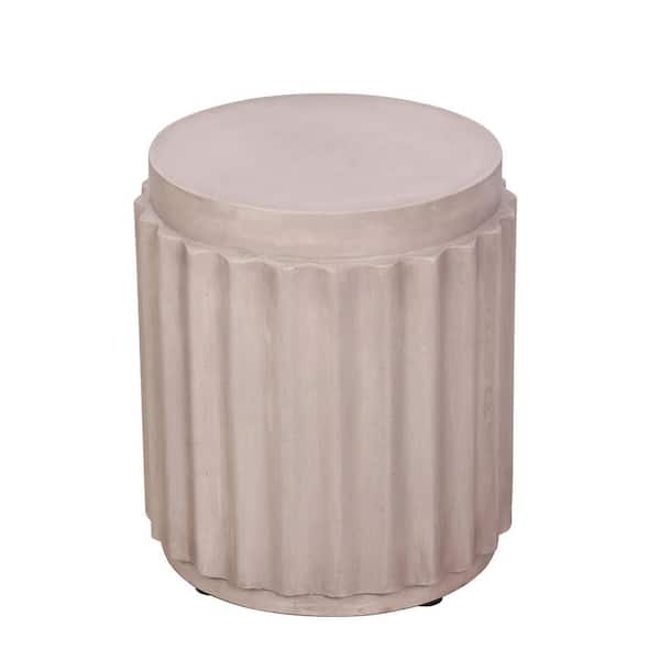 matrix decor 14.6 in. W and 17 in. H Round Indoor and Outdoor Side Table