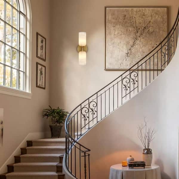 Wall Sconces For Stairways Mercer41 2 Light Bathroom Vanity Light,